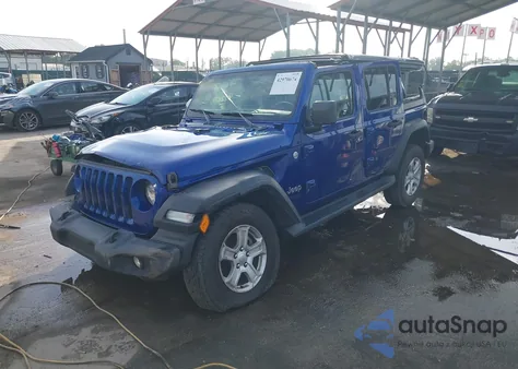 2020 Jeep Wrangler Unlimited Sport S 4X4 из США, поврежденный, VIN 1C4HJXDN3LW149986